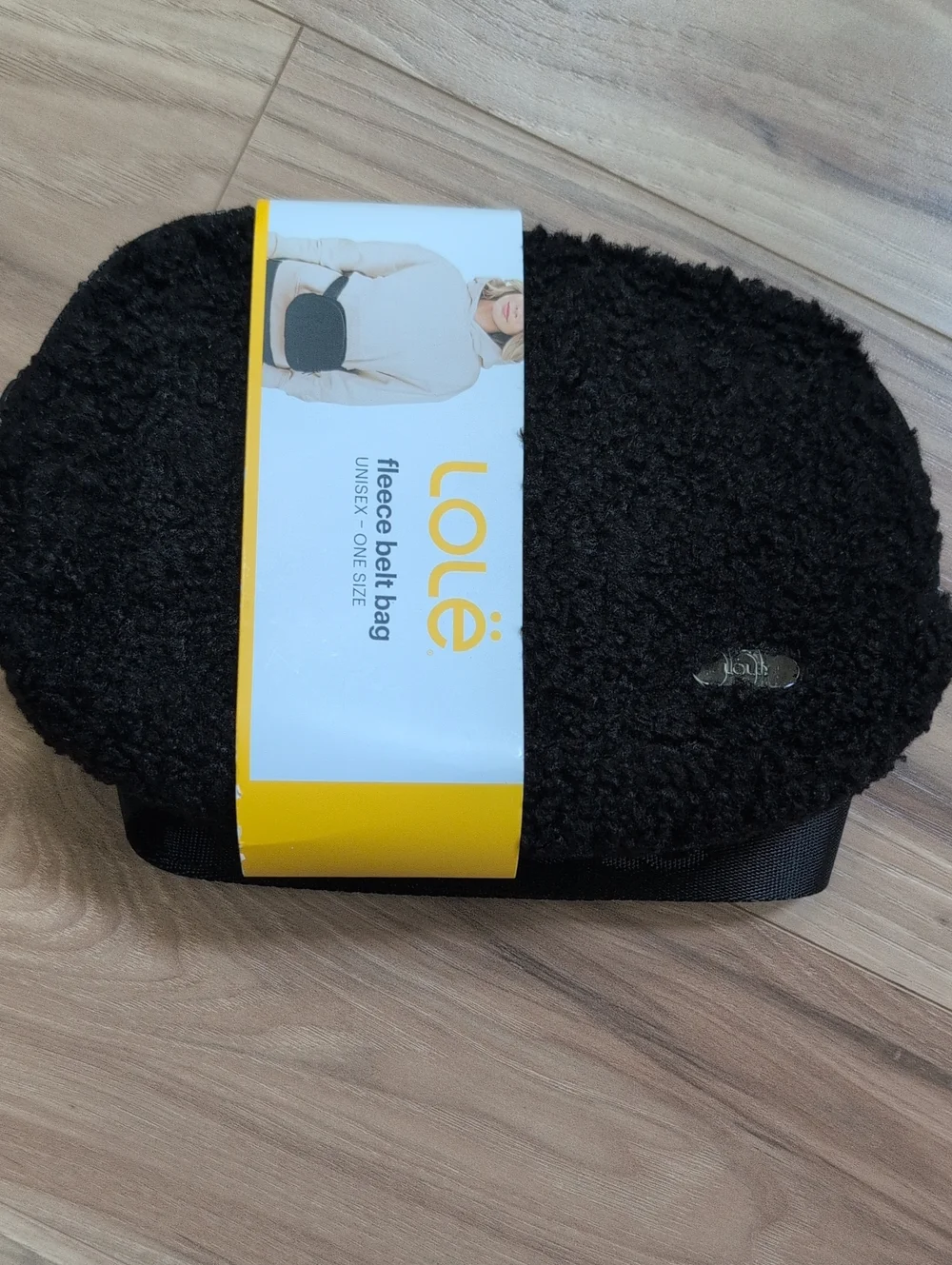Lole Black Fleece Belt Bag